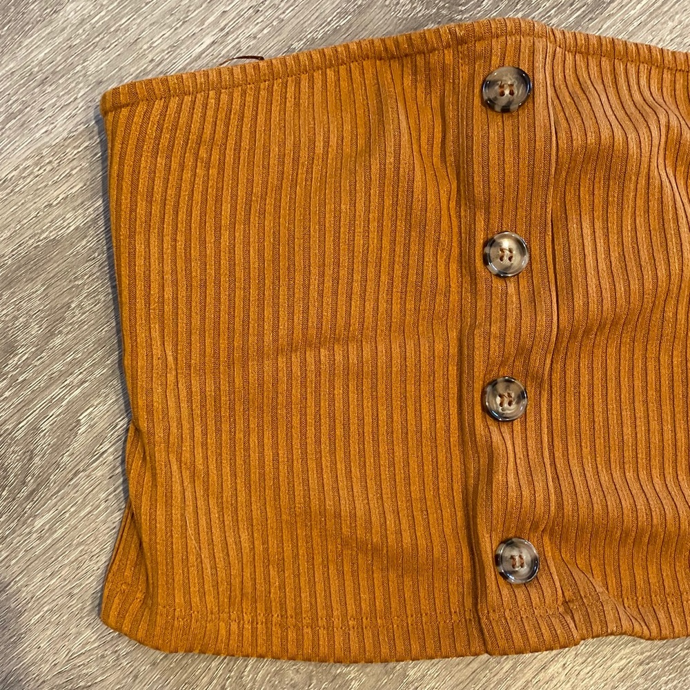 button down tube top